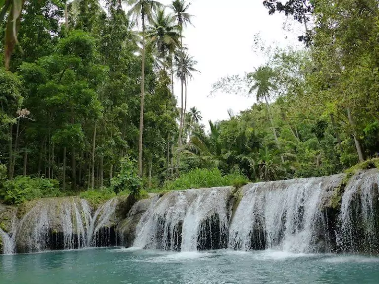 Amazing cambugahay waterfall in Siquijor