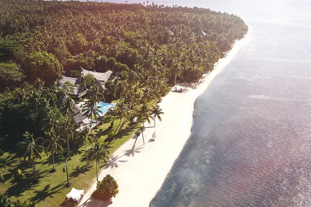 Birdview of the amazing Nay Palad Hideaway (former Dedon) in Siargao