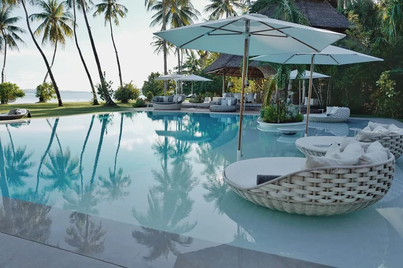 The pool in the Nay Palad Hideaway is stunning. Check out this first-class pool!