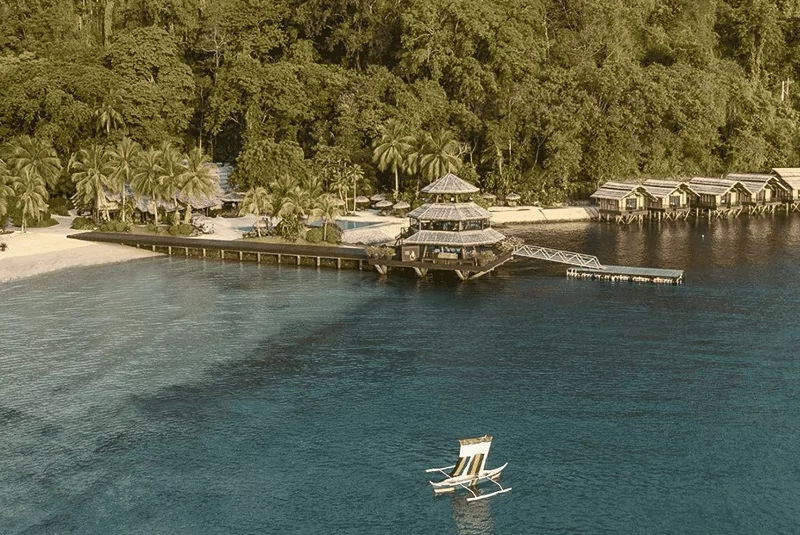 Birdview of the stunning Pearl Farm in Davao